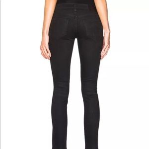 R13 Denim Black Waxed Alison Crop Skinny Jean NWOT